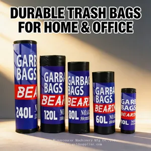 Multi-Size Garbage Bag Roll Cost-Effective Disposable Trash Container Liners thumbnail-2