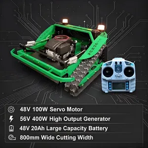 Vigorun RC Slope Mower 9.2kW Loncin Engine 800mm Cutting Width Max 60° Working Angle CE EPA for Hillside & Orchard Use thumbnail-1