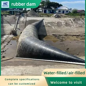 Hinged Bottom-hinge Steel Dam, Flood Control Gate Spillway Dam, and Pillow-type Rubber Dam thumbnail-1