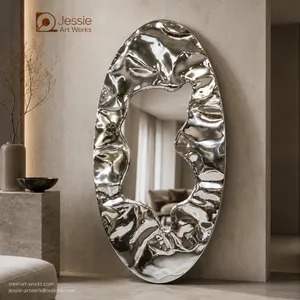 Residential Interior ProjectColor Stainless Steel FinishRestaurant Metal Wall Art thumbnail-3