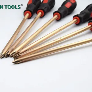 Non-Sparking Phillips Screwdriver Beryllium Copper Alloy for Oil Refinery, 4 Inch (100mm) Working Length, (190mm) Total Length thumbnail-4