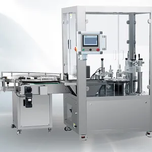 Fully Automatic Vial Oligopeptide Essence Filling and Capping Machine, Liquid Medical Beauty Essence Bottle Filling and Capping Machine thumbnail-1