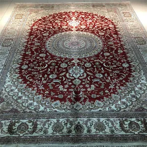6x9ft Handmade Silk Persian Carpet for Home Decoration thumbnail-3