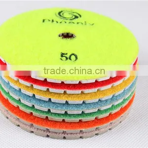 High Quality 100mm Swirl Wet Polishing Pads for Marble With 4.00mm thumbnail-4