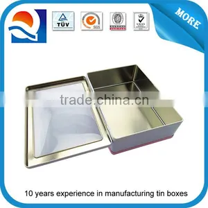 Hot Selling Rectangular Tin Box With Window for Packaging thumbnail-2