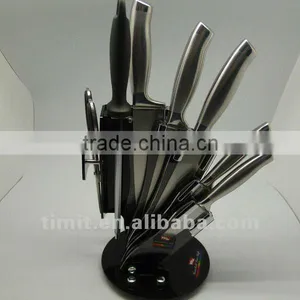 8pcs Stainless Steel Hollow Handle Kitchen Knife thumbnail-1