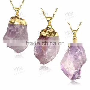 Popular Colorful Natural Crystal Necklace thumbnail-5