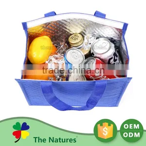 Custom Made Exceptional Lunch Silver Cooler Bag thumbnail-2