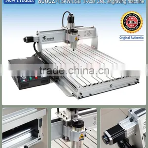 Mini Cnc Router USB Port 8060Z-USB 1500W Mini Cnc Milling Machine for Hard Metal Aluminum Wooden Working Quality Choice thumbnail-2