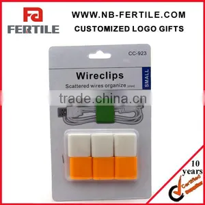 Promotional Plastic New Design Earphone Cord Clips thumbnail-1