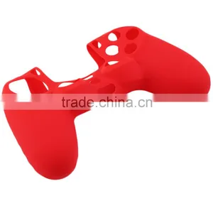 Black Blue Red Soft Silicone Rubber Gel Skin Non-slip Case Cover for PS4 Controller thumbnail-2