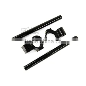 BJ-COHB-037B Custom 37mm CNC Billet Alloy Riser Off Road Clip On Handlebars For Kawasaki Ninja 250R thumbnail-2