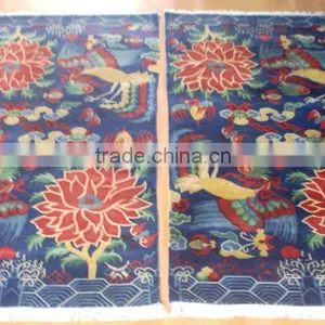 Bird Pattern Wool Carpet thumbnail-2