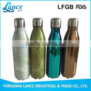 China Factory Wholesale Cola Shaped Vacuum 18/8 Stainless Steel Water Bottle thumbnail-6