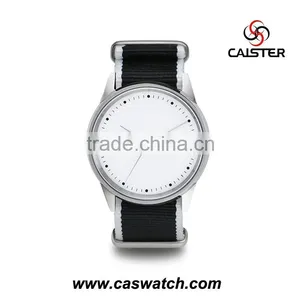 Fancy Quality Men's Watch, Blue Nylon Strap Men's Watch, Minimalist Design Quartz Waterproof Watch thumbnail-2