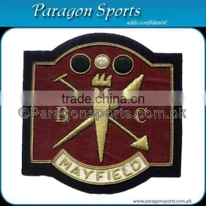 Hand Made Bullion Wire & Silk Thread Emblem thumbnail-1