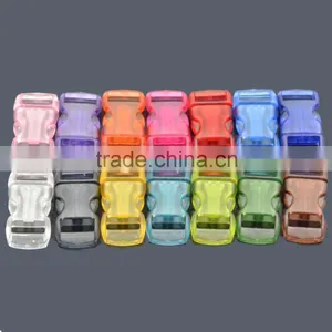 Paracord Accessories 3/8" Contoured, Side-Release Clear Transparent Buckle for Paracord Bracelet thumbnail-3