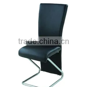 High Back Hot Sell Black pu Dining Chair thumbnail-5