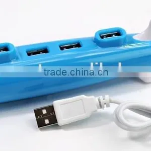 Submarine Shape USB 2.0 Hub Mini Portable Hub 4-Port Hub thumbnail-2