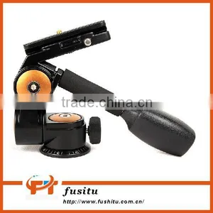 Aluminum Q80 3D Damping Tripod Head PTZ With Quick Release Plate thumbnail-4