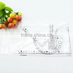 Wholesale Hot Sale High Quality Set Square Ruler Stationery Set thumbnail-1