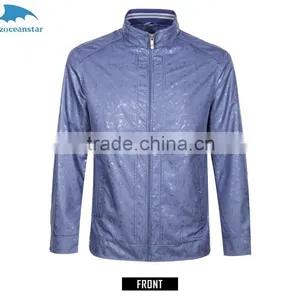 Factory Popular Gartment Dyeing Leather Spring Autumn Jacket for OEM thumbnail-1
