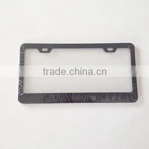 Wholesale USA Standard Stainless Steel Matt Black Blank Car License Plate Frame,number Plate Frame thumbnail-6