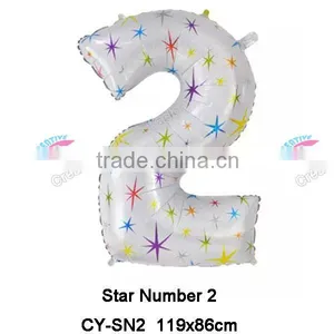 New Design 40Inch Star Number Balloon Helium Foil Balloon thumbnail-3
