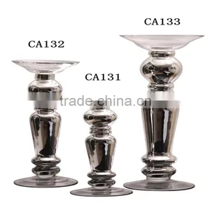 Glass Candle Stand Holder Home Decoration, Ornaments, Garden Ornaments thumbnail-1