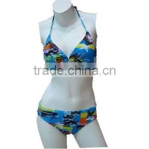 Sexy Fashion Hot Sex Girl Print Bikini Swimwear thumbnail-1