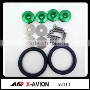 Green Color Rear or Front Bumpers Quick Release Fasteners thumbnail-2