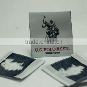 100% Polyester Blank Custom Woven Fabric Labels for Clothing thumbnail-1