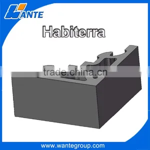 WANTE BRAND QT4-15 Double Hydraulic Block Machine Concrete Interlock Brick Making Machine thumbnail-2