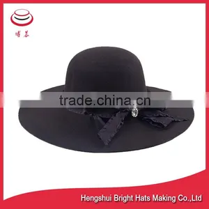 Ladies 100% Wool Felt Hat thumbnail-1