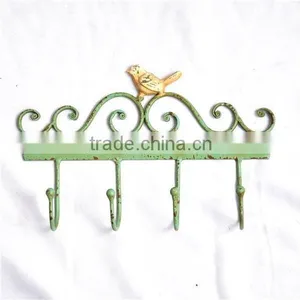 Distressed Green Metal Hook for Coat Rack Wholesale thumbnail-1