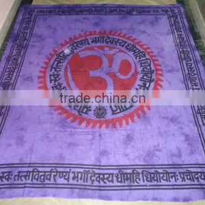 New Mantra om Printed Bedsheets Tapestry thumbnail-4