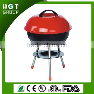 Outdoor Camping Apple Shaped Portable Charcoal Rotary Bbq Grill thumbnail-1