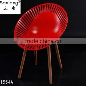 Whole Sale Outdoor Furniture Moon Chair With Wooden Leg Leisure Chair No 1554a thumbnail-1