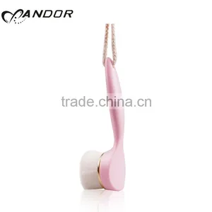 New Pink Portable Synthetic Hair Pulm Blossom Facial Cleaning Brush thumbnail-6
