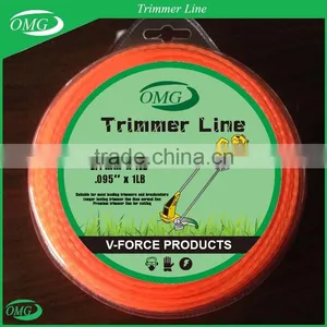 2.4mm x 1LB Square Twisted Nylon Cutting Grass Wire / Nylon Trimmer Line thumbnail-1