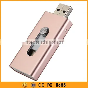 3-IN-1 Metal OTG USB Pendrive 64GB for Apple IOS Android Quality Choice thumbnail-1
