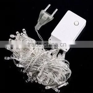 LED String Lights,33 ft 100 LED Bulbs String Fairy Clear Warm White Wire Lights Set With Certified Adapter for Outdoor Wedding thumbnail-2