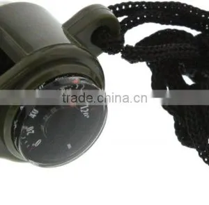 Whistle With Compass Thermometer & Lanyard thumbnail-1