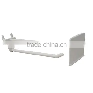 HIGH QUALITY OEM Black Plastic Pegboard Display Hook / Peg Board Hook With Price Tag thumbnail-2