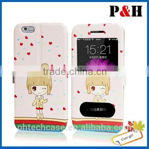 Hot Selling Facotry Wholesale for Iphone 6 Ultra Slim Leather Case thumbnail-1