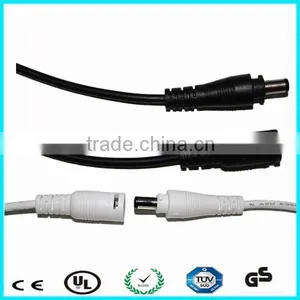 Male and Female Lock dc Connectors White Power Cable With Open End thumbnail-3