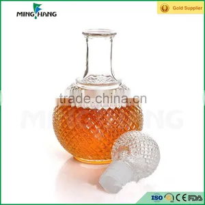 500ml Wine Glass Bottle With Glass Lid Wholesale thumbnail-2