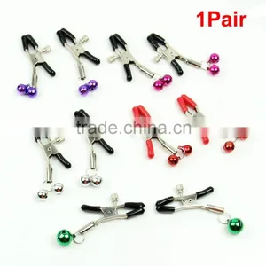 1 Pair Alternative Sex Toys Bell Nipple Clamps Shaking Stimulate Milk Clip Overcast Female Breast Clip Massage thumbnail-1
