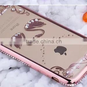 2016 Newest Mobile Phone Cover Case Electroplate Bumper Diamond Image Tpu for IPhone 6 6s 6plus thumbnail-4