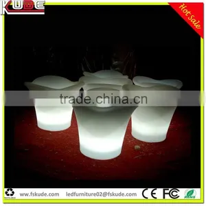 Unique LED Plastic Wine Ice Bucket With Rechargeable Battery Working thumbnail-1